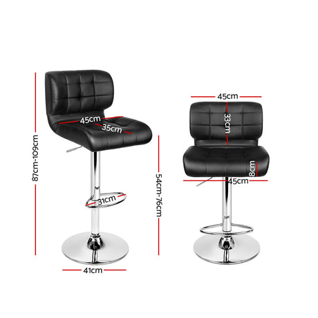 Artiss Adjustable Gas Lift Bar Stools