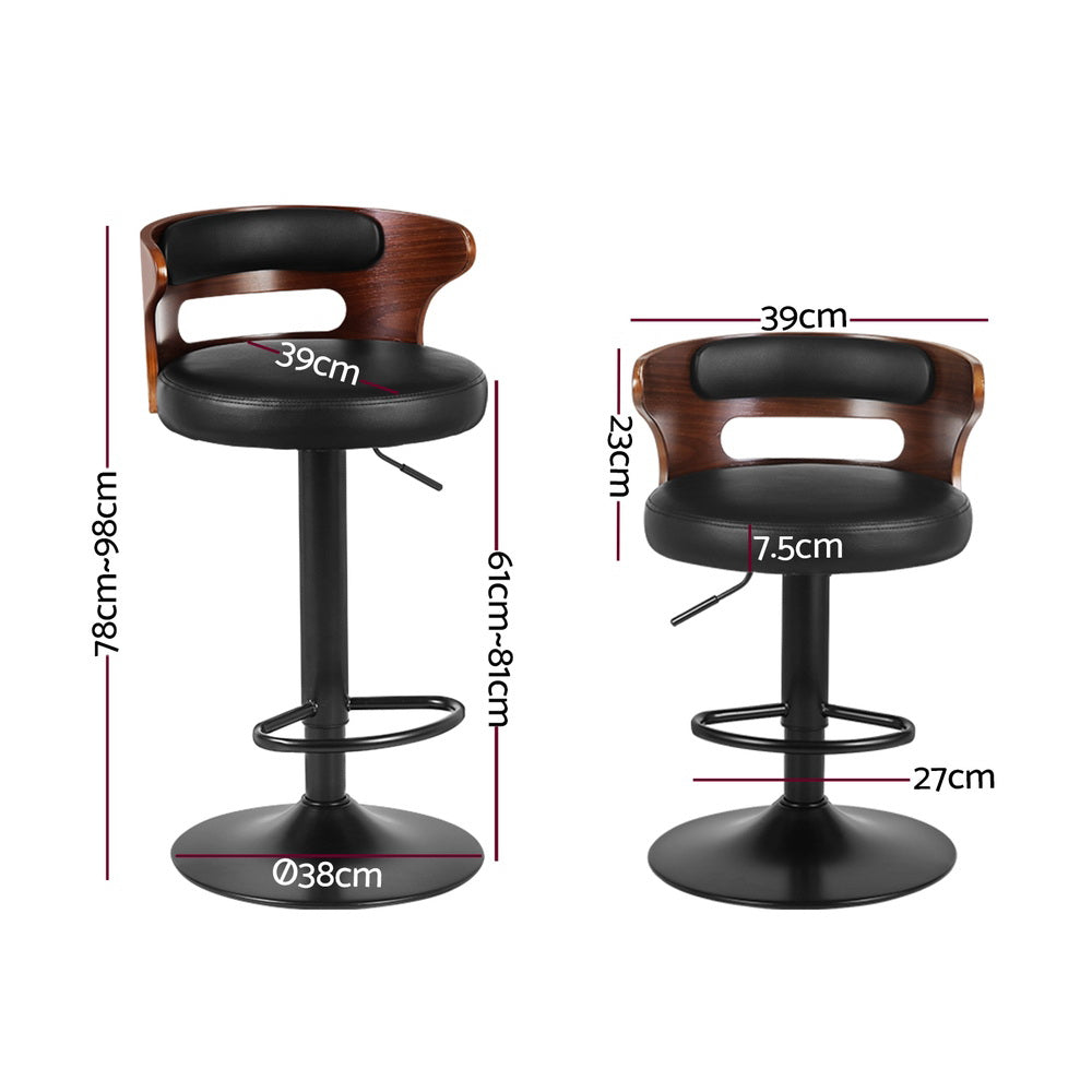 Artiss Grandeur Adjustable Gas Lift Bar Stools
