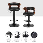 Artiss Grandeur Adjustable Gas Lift Bar Stools