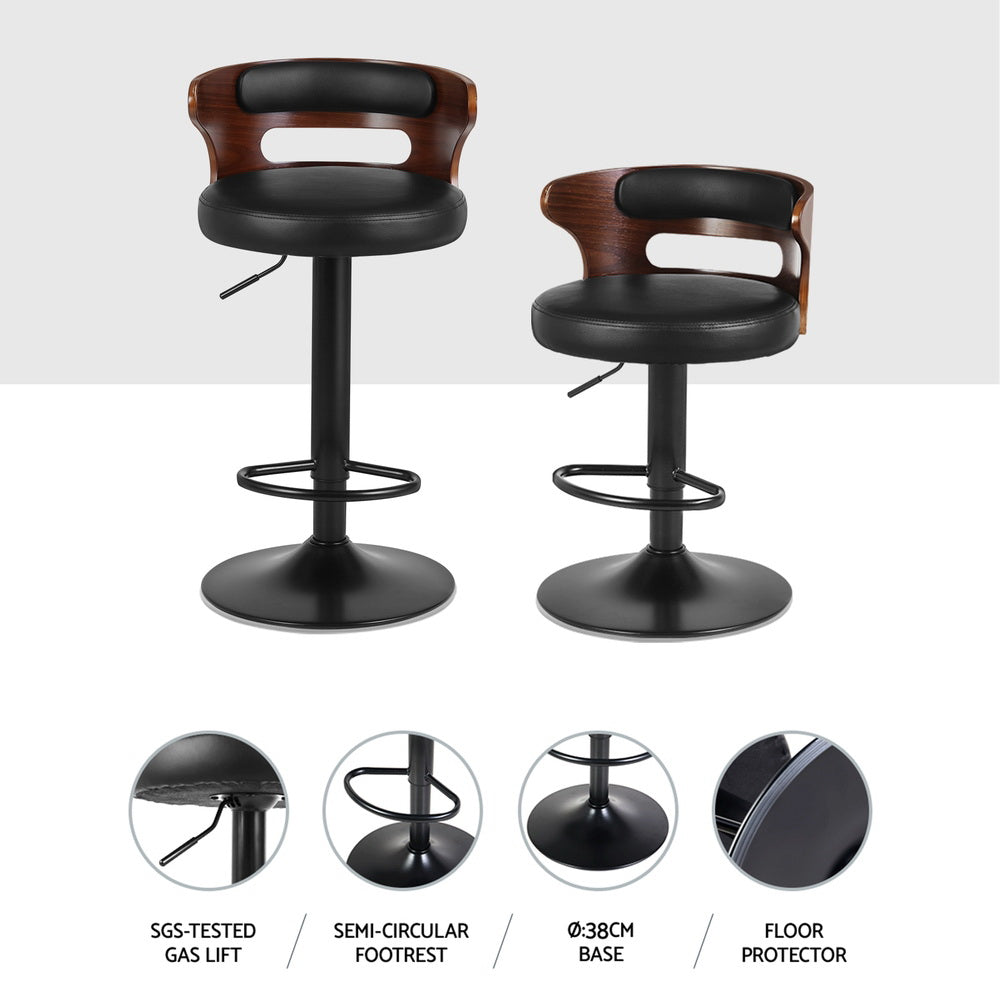 Artiss Grandeur Adjustable Gas Lift Bar Stools
