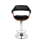 Artiss Black Gas Lift Bar Stool with Armrest