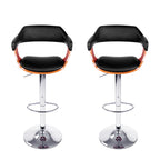 Elegant Gas Lift Bar Stools with Armrests