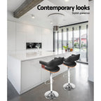 Elegant Gas Lift Bar Stools with Armrests