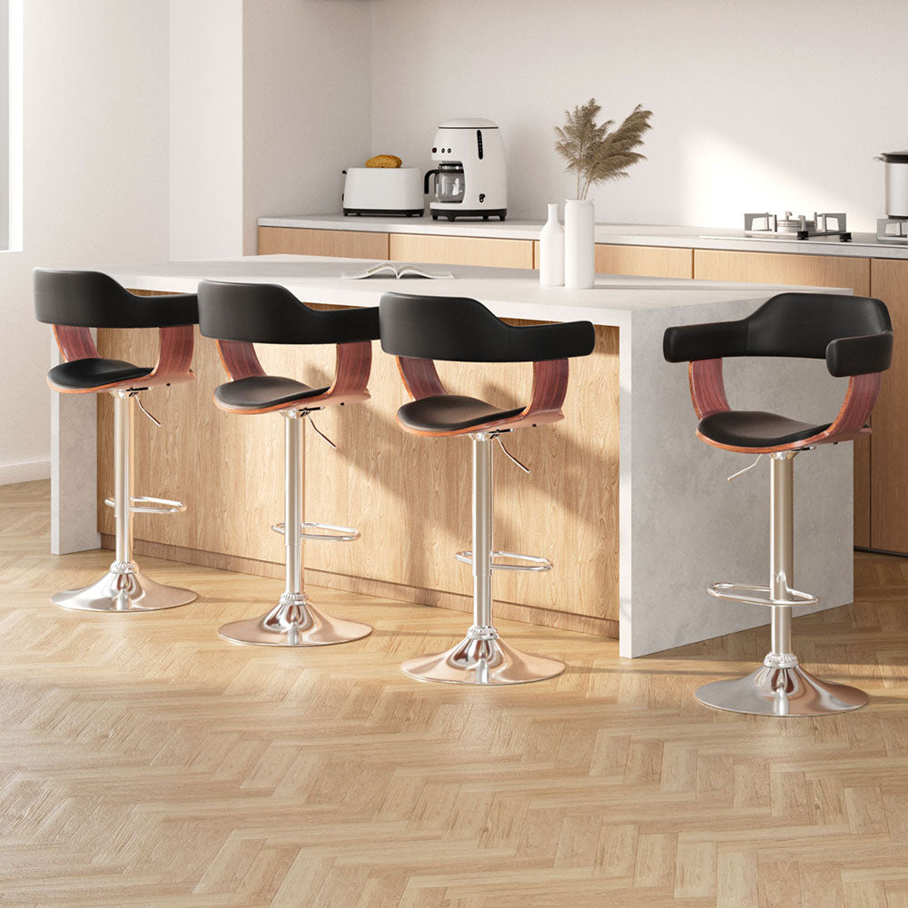 Artiss Gas Lift Bar Stools with Armrests