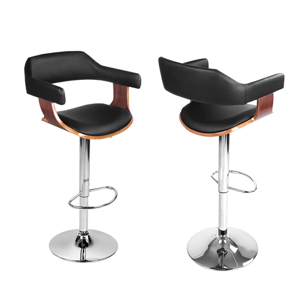 Artiss Gas Lift Bar Stools with Armrests