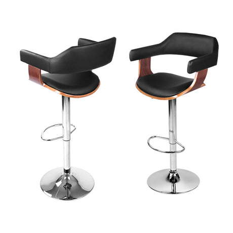Artiss Gas Lift Bar Stools with Armrests