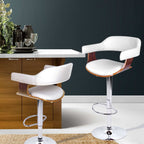 Artiss White Gas Lift Bar Stool