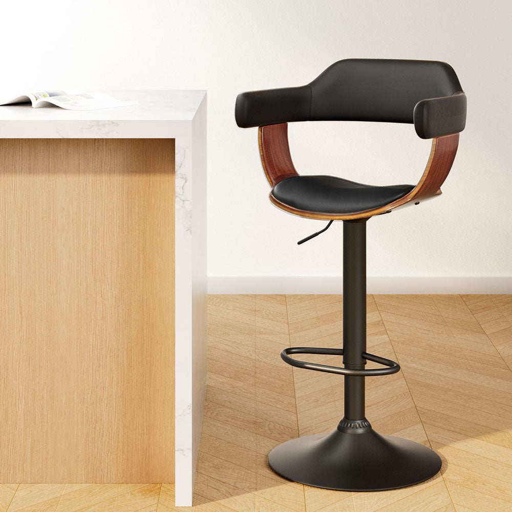 Artiss Gas Lift Bar Stool with Armrests