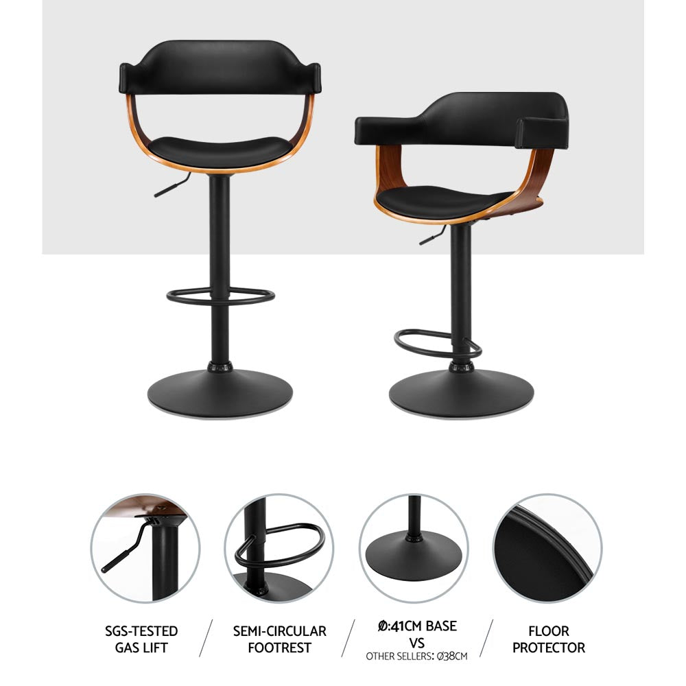 Artiss Gas Lift Bar Stool with Armrests