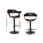 Elegant Gas Lift Bar Stools with Armrests