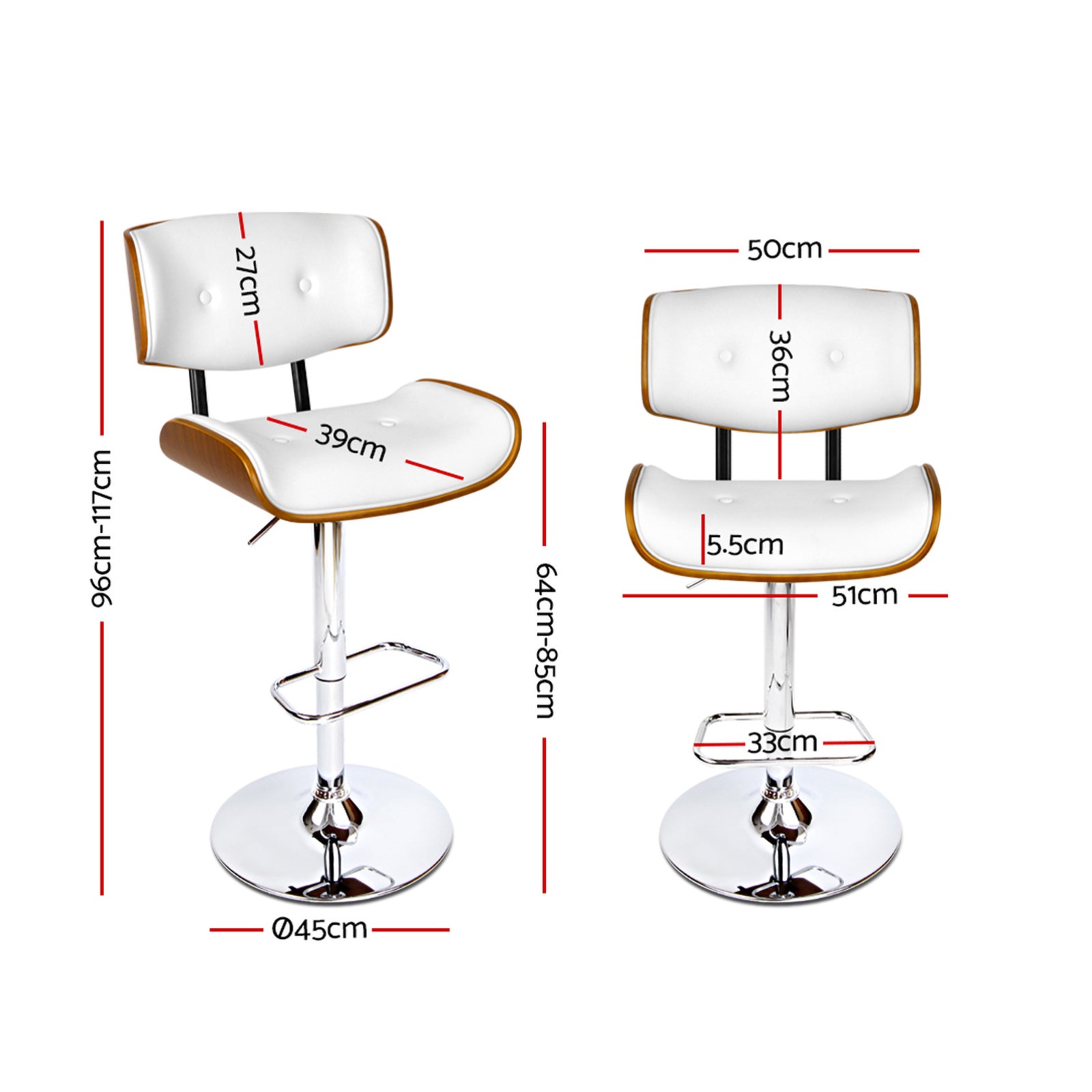 Elegant Artiss Bar Stool - Modern Comfort