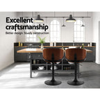 Artiss Joyce Vintage Leather Bar Stools