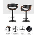 Elegant Gas Lift Bar Stools with Armrests