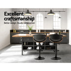 Elegant Gas Lift Bar Stools with Armrests