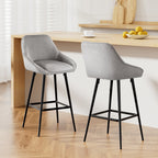 Artiss Arugmi Upholstered Bar Stool Set