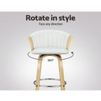 Artiss Ricardo Leather Swivel Bar Stools