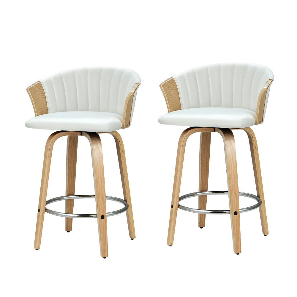 Artiss Ricardo Leather Swivel Bar Stools