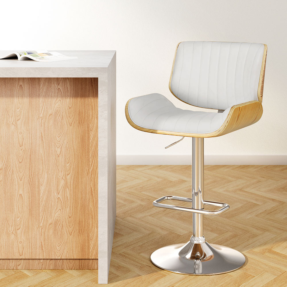 Artiss Galina Swivel Leather Bar Stool
