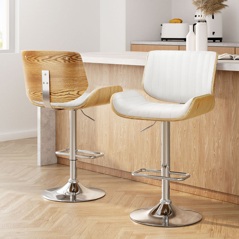 Artiss Adjustable Leather Bar Stools