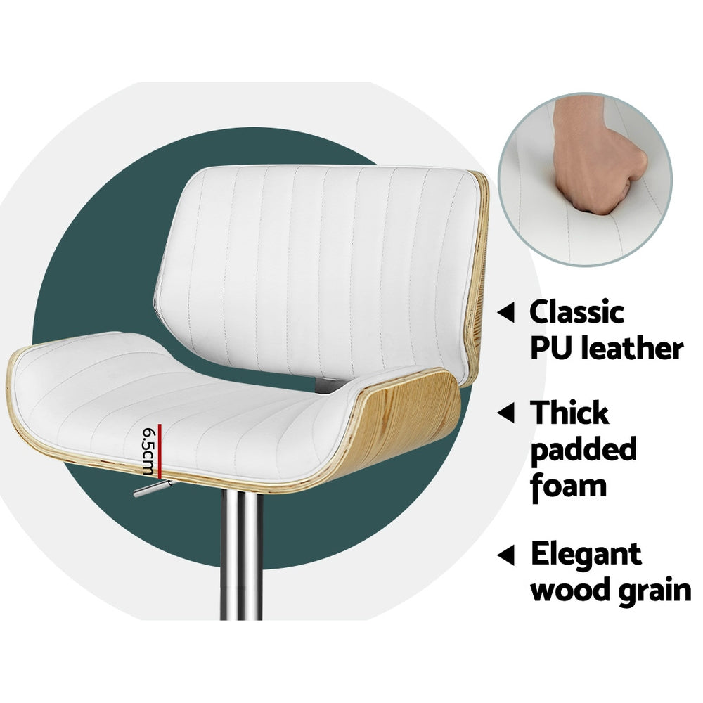 Artiss Adjustable Leather Bar Stools