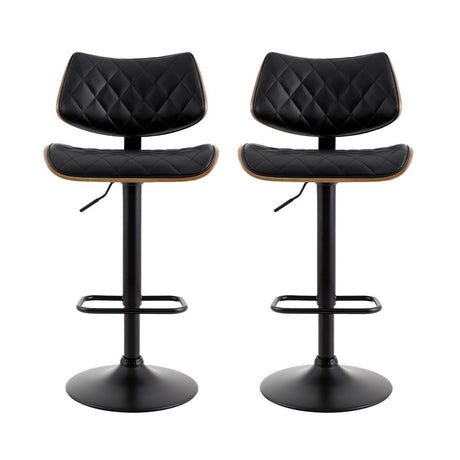Elegant Adjustable Bar Stools - Set of 2