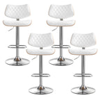 Elegant PU Leather Bar Stools with Gas Lift