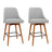 Artiss Swivel Bar Stools with Wooden Legs