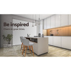 Artiss Light Grey Padded Bar Stools - Set of 4