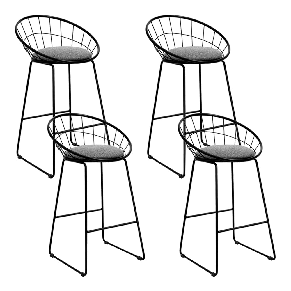 Artiss 4x Modern Black Bar Stools