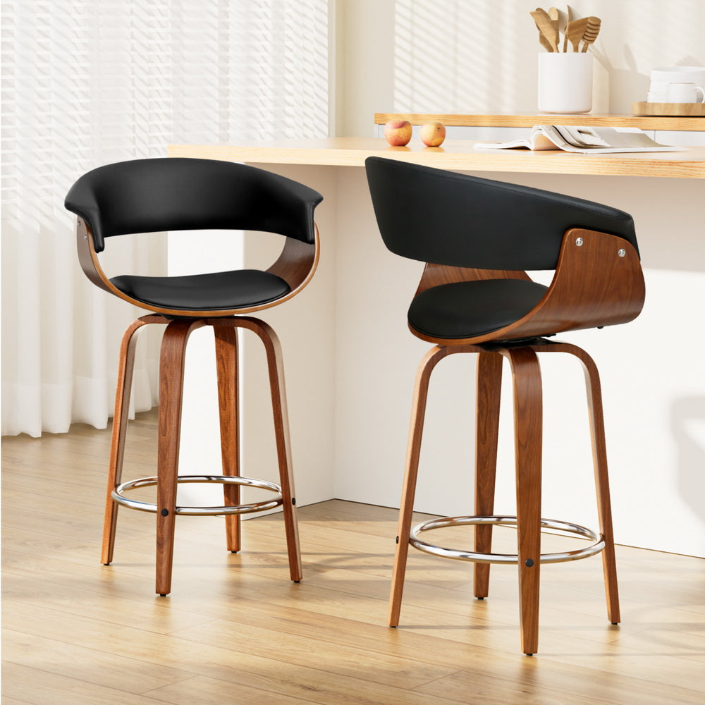 Artiss Swivel Bar Stools - Set of 2