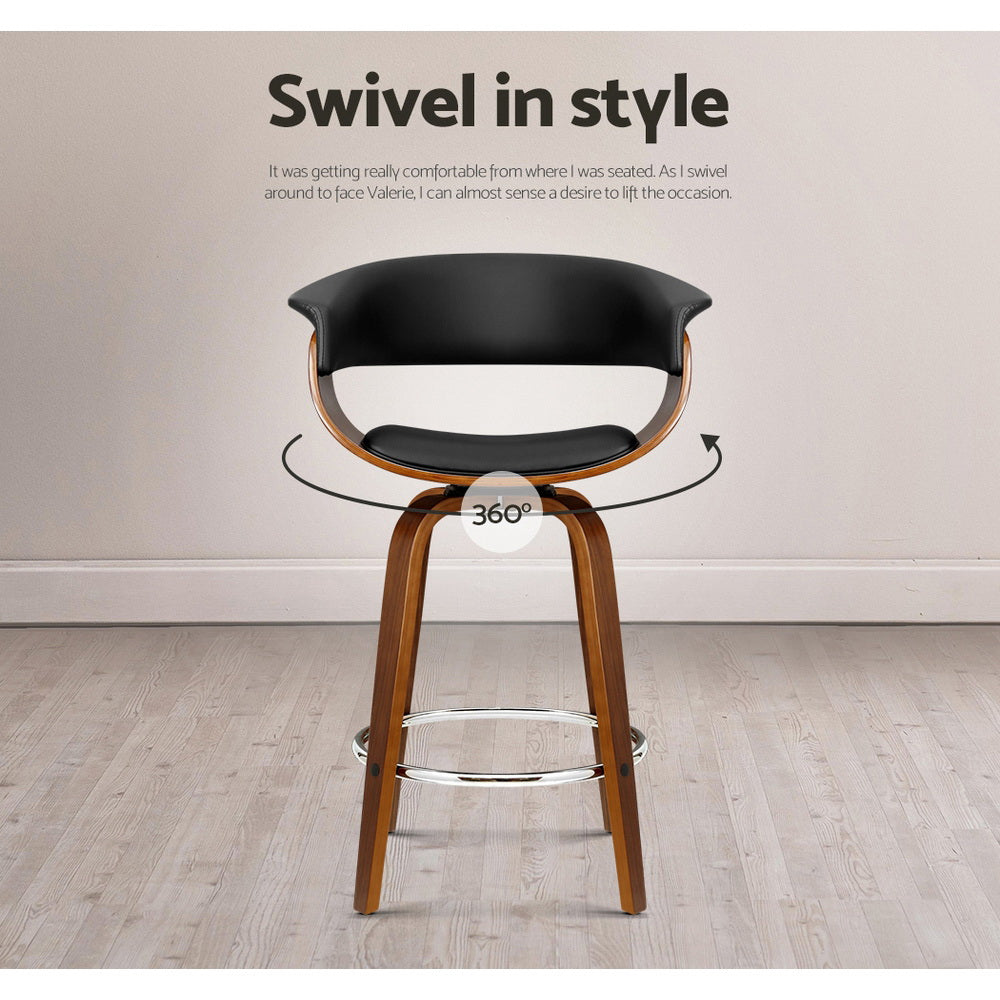 Artiss Swivel Bar Stools - Set of 2