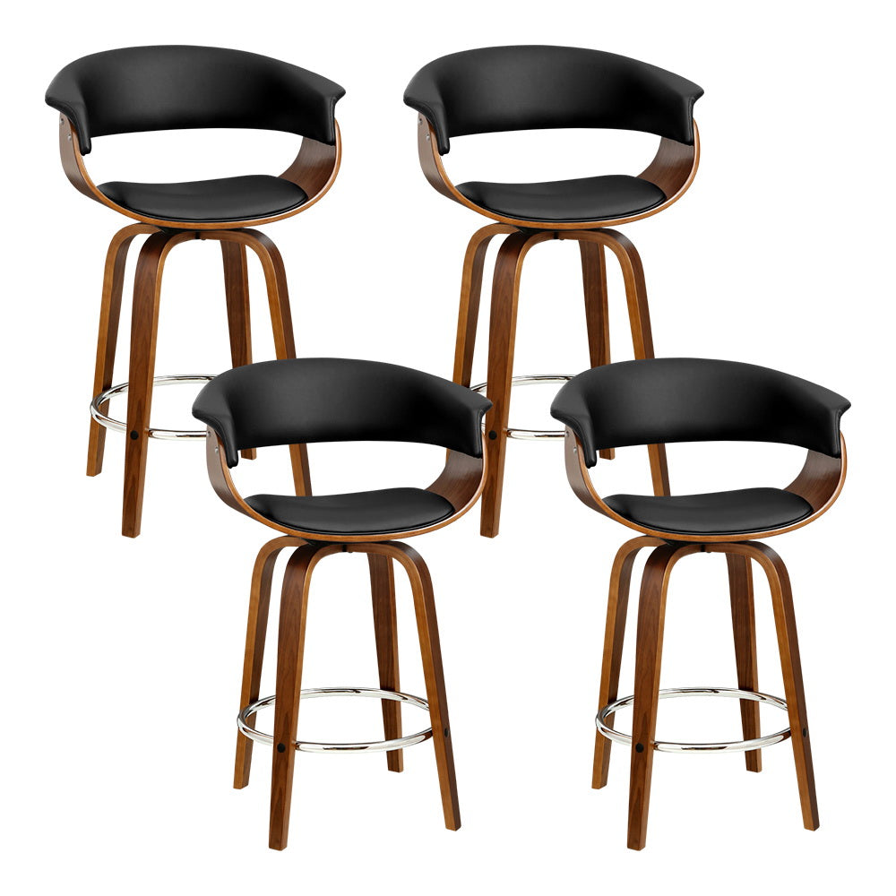 Artiss Premium Swivel Bar Stools - Set of 4