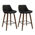 Artiss 2x Elegant PU Leather Bar Stools