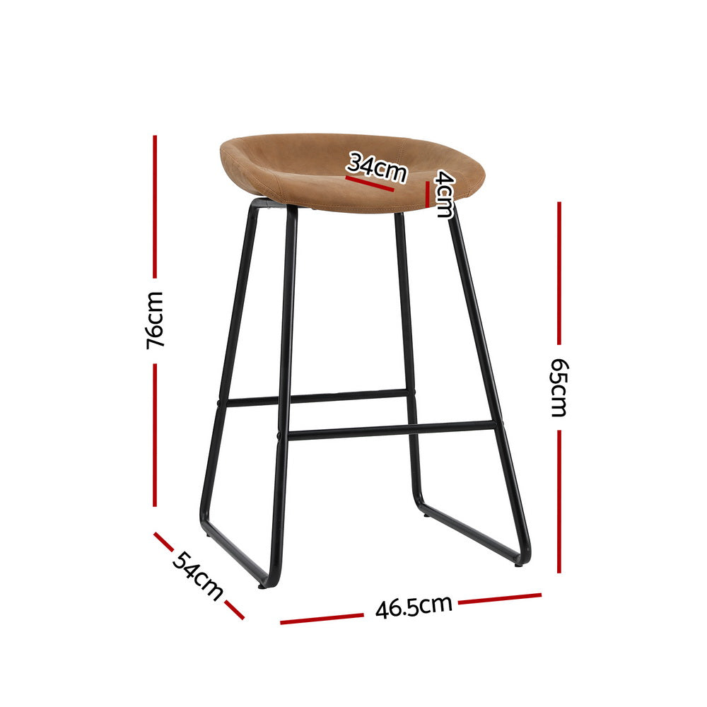 Artiss Ludovic Bar Stool - Stylish PU Leather Seating