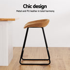 Artiss Ludovic Bar Stool - Stylish PU Leather Seating