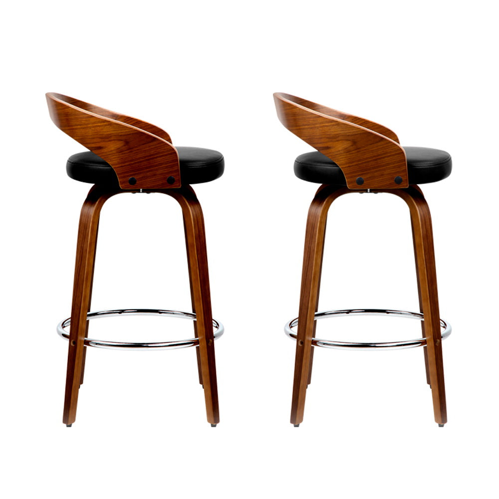 Artiss 2x Elegant Swivel Bar Stools