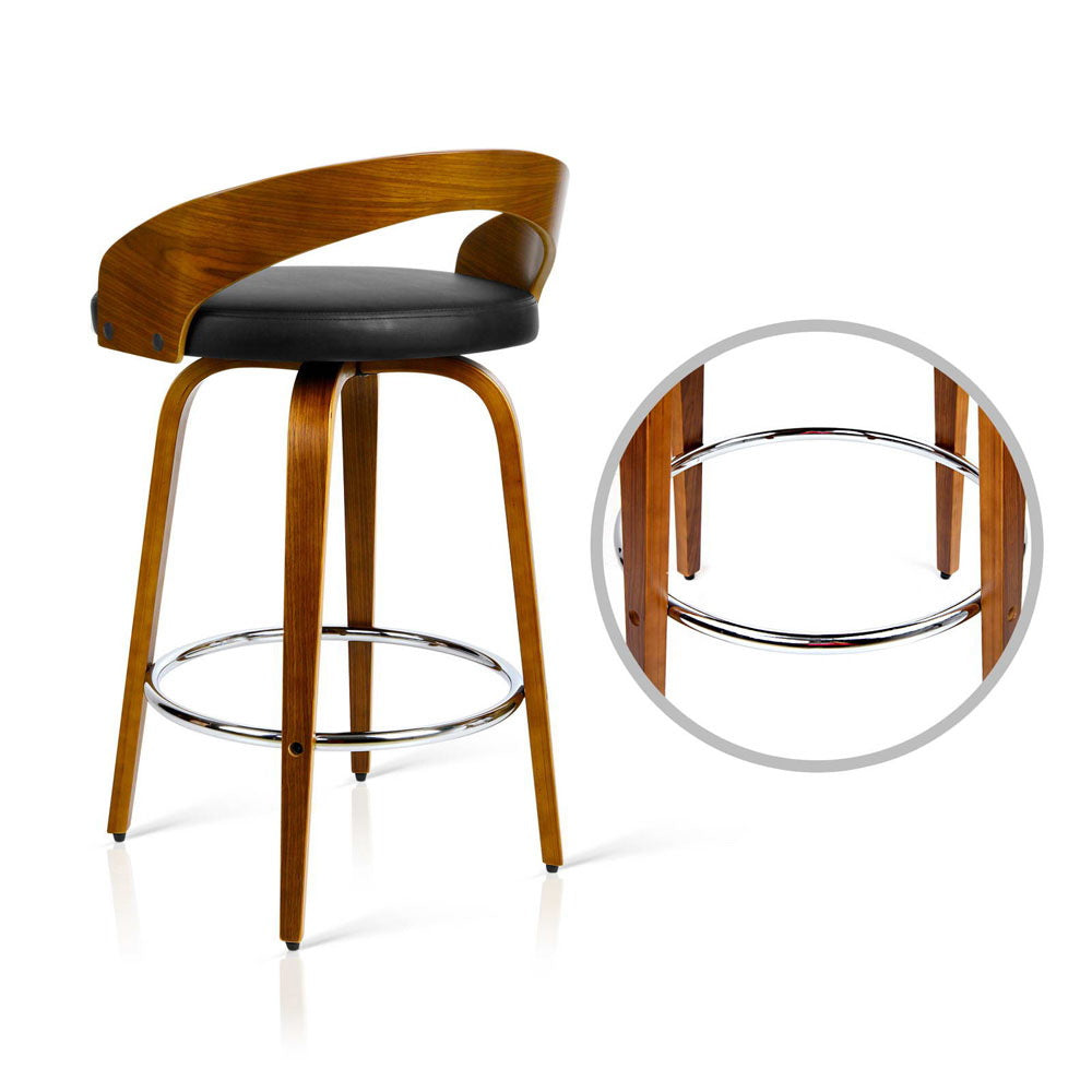 Artiss 2x Elegant Swivel Bar Stools