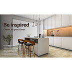 Artiss Walnut Curved Back Bar Stools