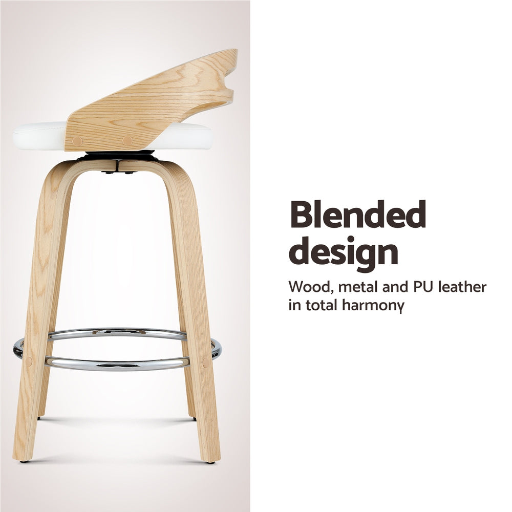 Artiss Swivel Bar Stools - Set of 2