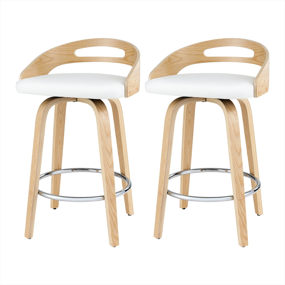 Artiss Swivel Bar Stools - Set of 2