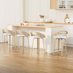 Artiss Swivel Bar Stools with PU Cushion
