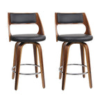 Artiss Modern Swivel Bar Stools - Set of 2