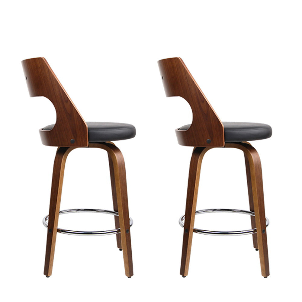 Artiss Modern Swivel Bar Stools - Set of 2