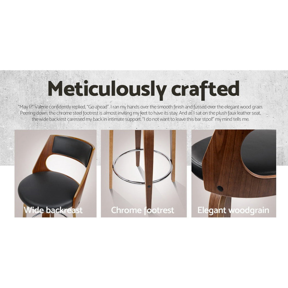 Artiss Modern Swivel Bar Stools - Set of 2