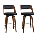 Artiss Modern Swivel Bar Stools - Set of 2