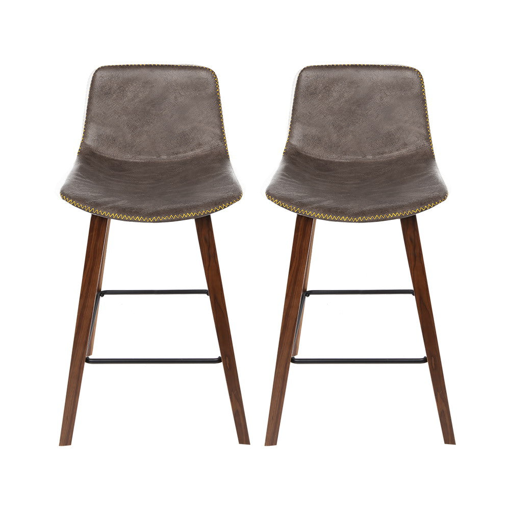 Artiss Bentwood Bar Stools - Set of 2