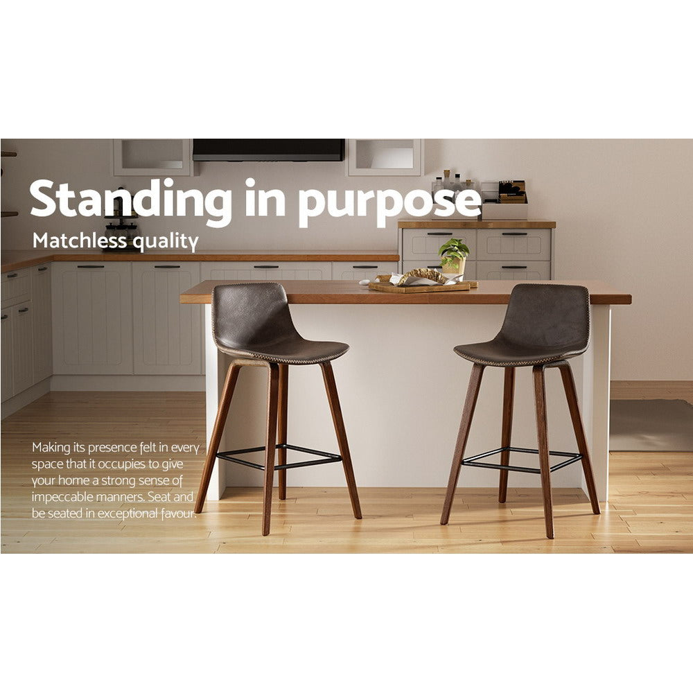 Artiss Bentwood Bar Stools - Set of 2