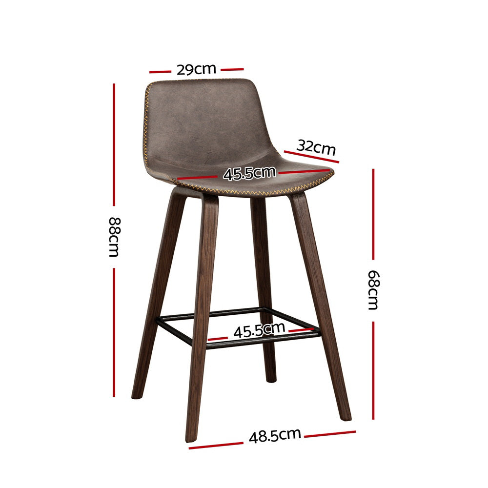 Artiss Vintage Leather & Wood Bar Stools  

Elegant seating for any environment.
