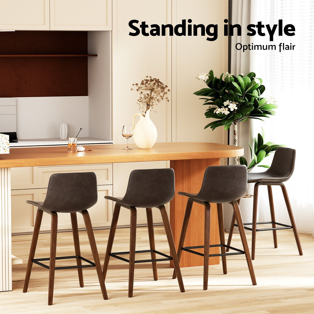 Artiss Vintage Leather & Wood Bar Stools  

Elegant seating for any environment.