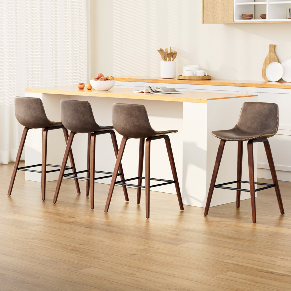 Artiss Vintage Leather & Wood Bar Stools  

Elegant seating for any environment.